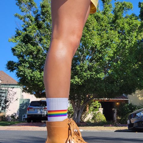 Flame Panda Monkey Boot in Maryam Natural Horsebutt