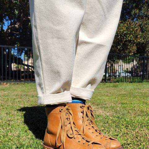 Flame Panda Monkey Boot in Maryam Natural Horsebutt