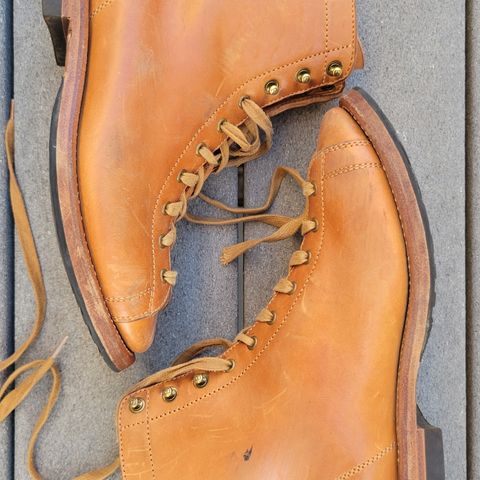 Flame Panda Monkey Boot in Maryam Natural Horsebutt