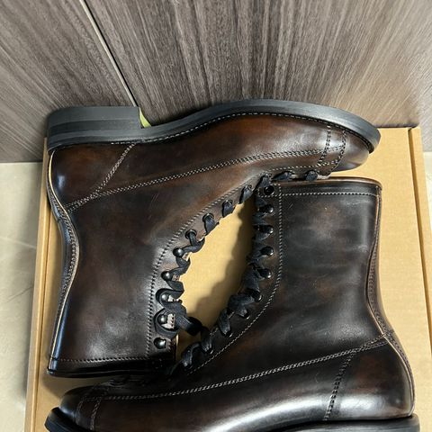 Flame Panda Monkey Boot in Maryam Natural Horsebutt