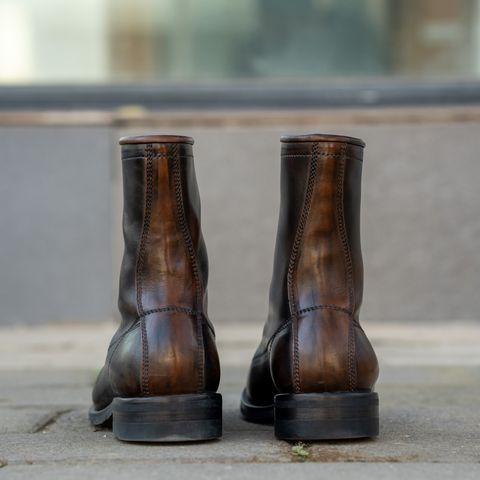 Flame Panda Monkey Boot in Maryam Natural Horsebutt