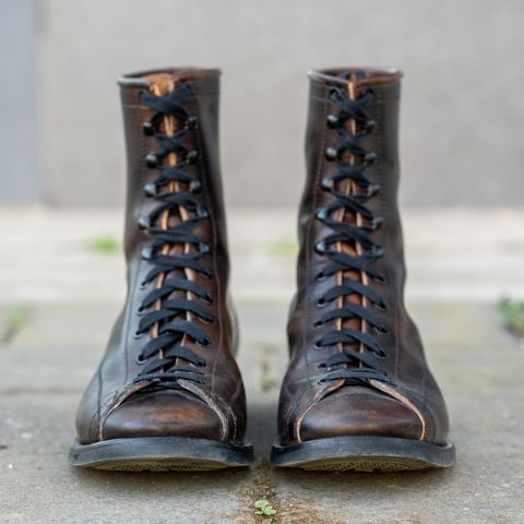 Flame Panda Monkey Boot in Maryam Natural Horsebutt