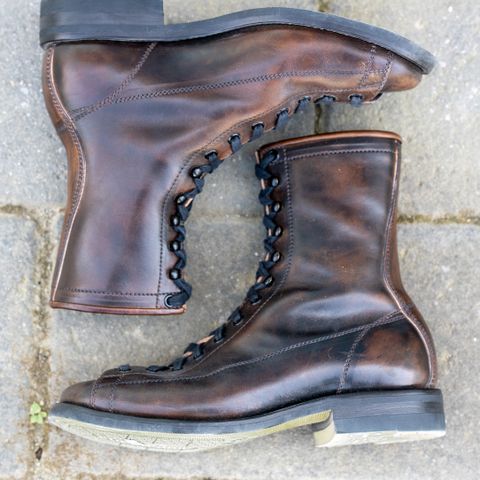 Flame Panda Monkey Boot in Maryam Natural Horsebutt