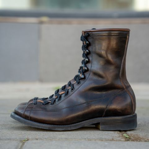 Flame Panda Monkey Boot in Maryam Natural Horsebutt