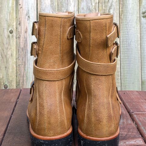 Briselblack The Hanker Tanker Boots in Indonesian Honey Waxed Flesh
