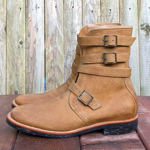 Briselblack The Hanker Tanker Boots in Indonesian Honey Waxed Flesh