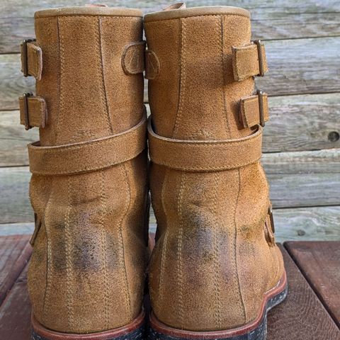 Briselblack The Hanker Tanker Boots in Indonesian Honey Waxed Flesh
