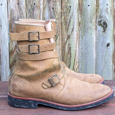 Briselblack The Hanker Tanker Boots in Indonesian Honey Waxed Flesh
