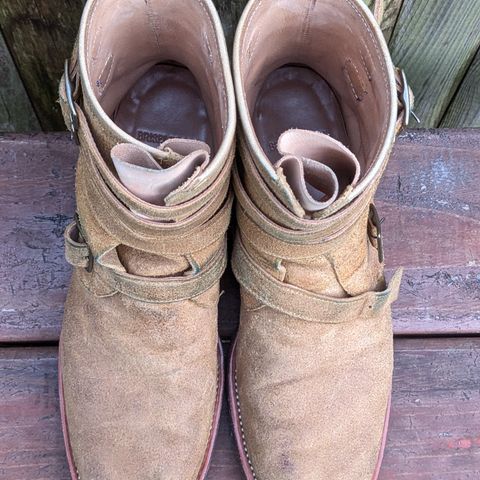 Briselblack The Hanker Tanker Boots in Indonesian Honey Waxed Flesh