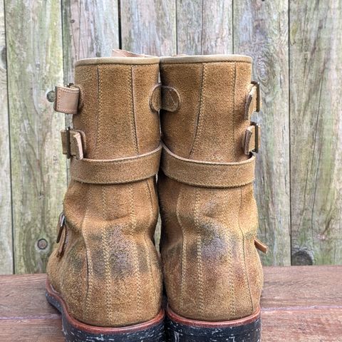 Briselblack The Hanker Tanker Boots in Indonesian Honey Waxed Flesh