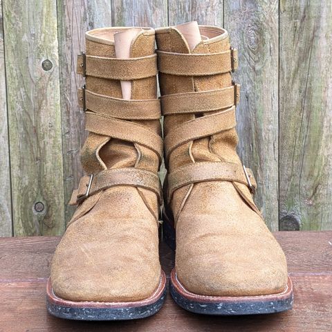 Briselblack The Hanker Tanker Boots in Indonesian Honey Waxed Flesh