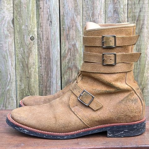 Briselblack The Hanker Tanker Boots in Indonesian Honey Waxed Flesh