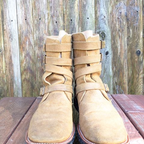 Briselblack The Hanker Tanker Boots in Indonesian Honey Waxed Flesh