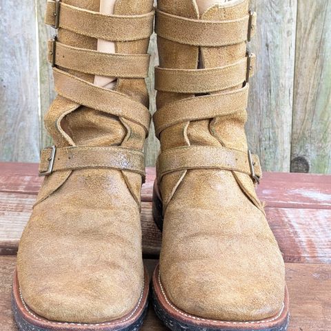 Briselblack The Hanker Tanker Boots in Indonesian Honey Waxed Flesh