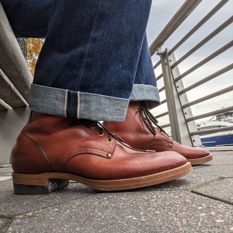Iron Boots The Great Escape in Guidi Brown Washed Horsebutt