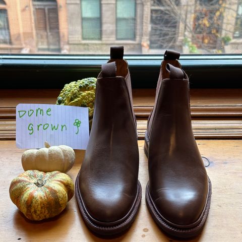 Meermin Chelsea Boot in Rust Waxy Calf