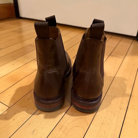 Meermin Chelsea Boot in Rust Waxy Calf