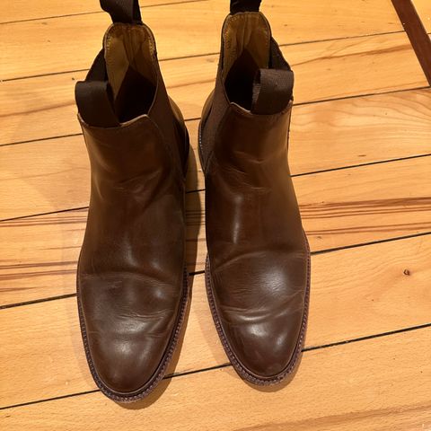 Meermin Chelsea Boot in Rust Waxy Calf