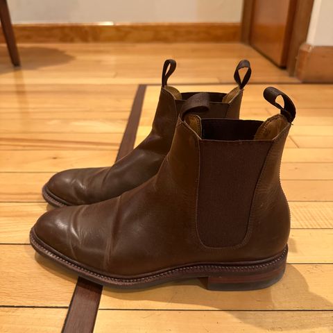 Meermin Chelsea Boot in Rust Waxy Calf