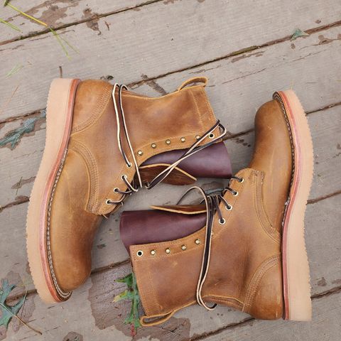 Nicks Traveler in Horween Orange Predator