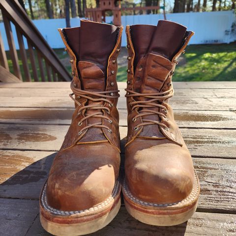 Nicks Traveler in Horween Orange Predator