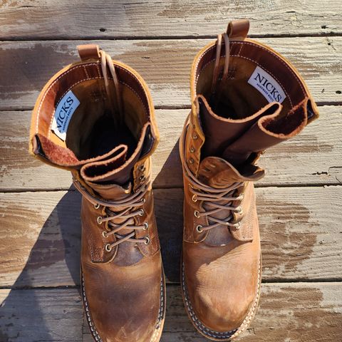 Nicks Traveler in Horween Orange Predator