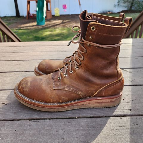 Nicks Traveler in Horween Orange Predator