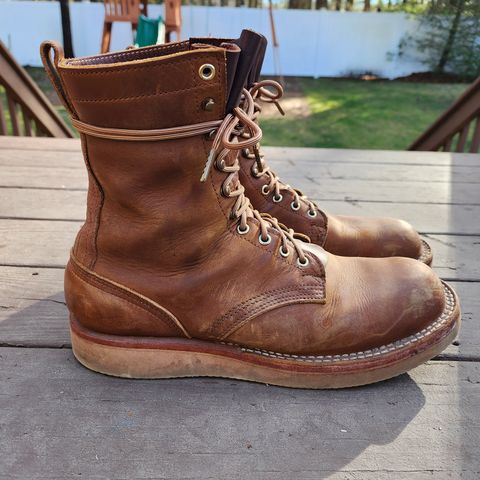 Nicks Traveler in Horween Orange Predator