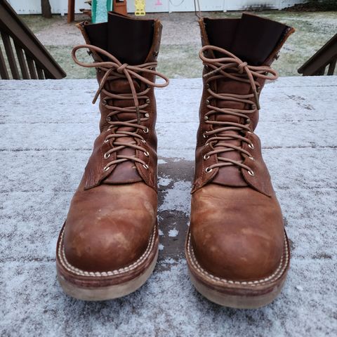 Nicks Traveler in Horween Orange Predator