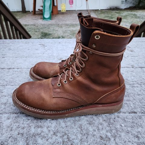 Nicks Traveler in Horween Orange Predator