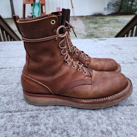 Nicks Traveler in Horween Orange Predator