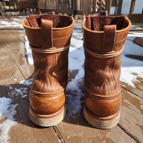 Nicks Traveler in Horween Orange Predator