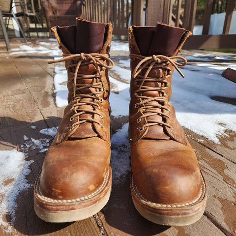 Nicks Traveler in Horween Orange Predator