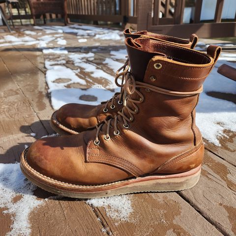 Nicks Traveler in Horween Orange Predator