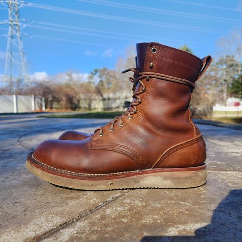 Nicks Traveler in Horween Orange Predator