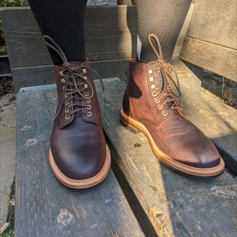 View photo of Grant Stone Diesel Boot in C.F. Stead Dark Burgundy Classic Kudu