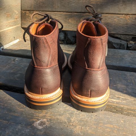 View photo of Grant Stone Diesel Boot in C.F. Stead Dark Burgundy Classic Kudu