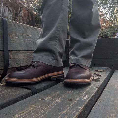 View photo of Grant Stone Diesel Boot in C.F. Stead Dark Burgundy Classic Kudu