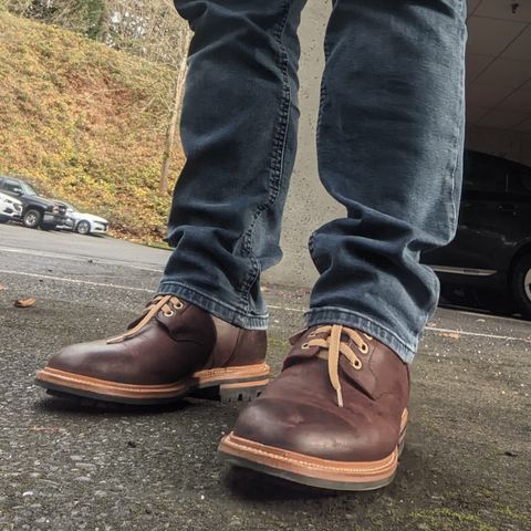 View photo of Grant Stone Diesel Boot in C.F. Stead Dark Burgundy Classic Kudu