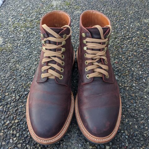 View photo of Grant Stone Diesel Boot in C.F. Stead Dark Burgundy Classic Kudu