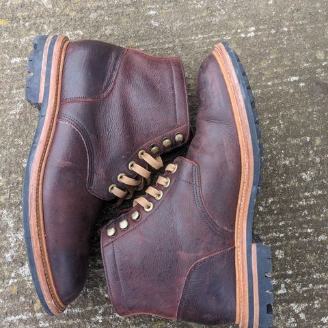View photo of Grant Stone Diesel Boot in C.F. Stead Dark Burgundy Classic Kudu
