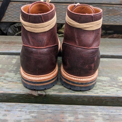 View photo of Grant Stone Diesel Boot in C.F. Stead Dark Burgundy Classic Kudu