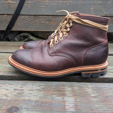 View photo of Grant Stone Diesel Boot in C.F. Stead Dark Burgundy Classic Kudu
