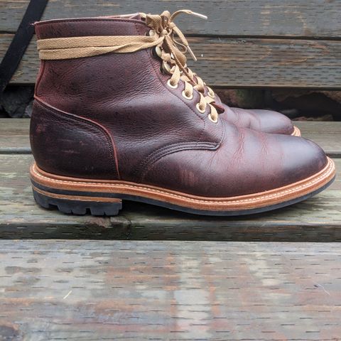 View photo of Grant Stone Diesel Boot in C.F. Stead Dark Burgundy Classic Kudu