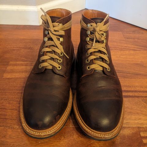 View photo of Grant Stone Diesel Boot in C.F. Stead Dark Burgundy Classic Kudu