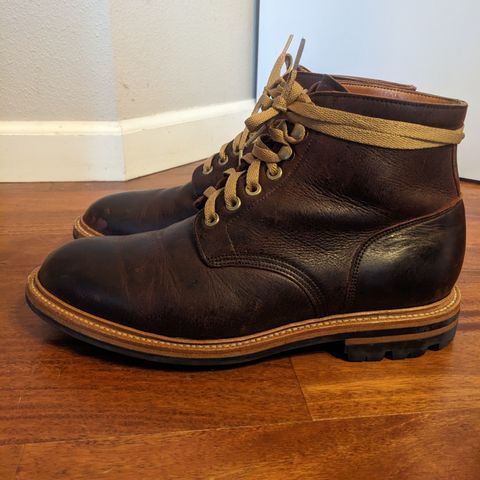 View photo of Grant Stone Diesel Boot in C.F. Stead Dark Burgundy Classic Kudu