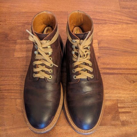 View photo of Grant Stone Diesel Boot in C.F. Stead Dark Burgundy Classic Kudu