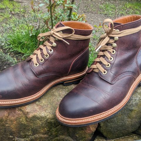 View photo of Grant Stone Diesel Boot in C.F. Stead Dark Burgundy Classic Kudu