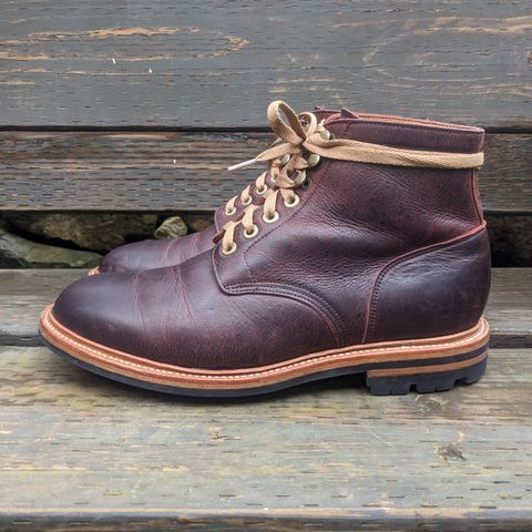 View photo of Grant Stone Diesel Boot in C.F. Stead Dark Burgundy Classic Kudu