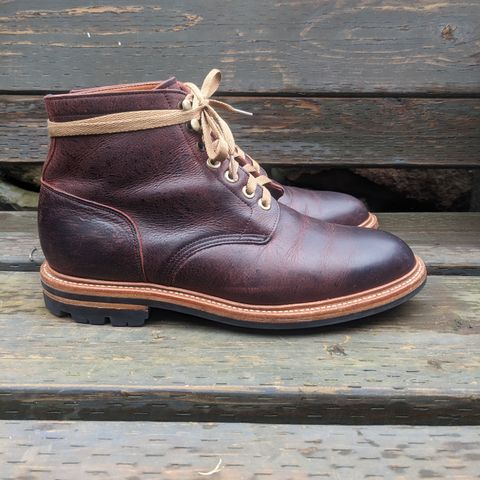 View photo of Grant Stone Diesel Boot in C.F. Stead Dark Burgundy Classic Kudu